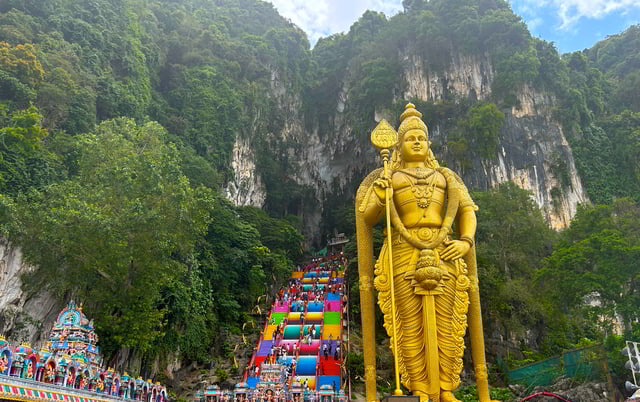 Batu caves. Hindu shrines in malaysia