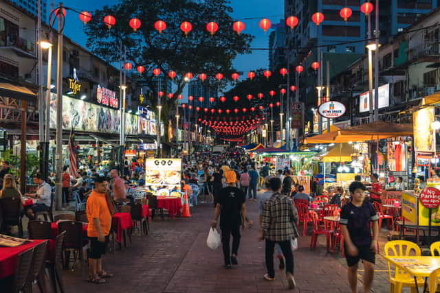 Jalan Alor food street in kuala lumpur